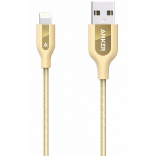 Кабель для iPod, iPhone, iPad Anker PowerLine+ 0.9m Lightning to USB A8121HB1 (Gold) оптом