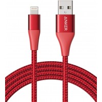 Кабель для iPod, iPhone, iPad Anker PowerLine+ II Lightning Cable 0.9 м (Red)