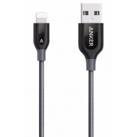 Кабель для iPod, iPhone, iPad Anker PowerLine+ Lightning to USB Cable 0.9m A8121HA1 (Grey)
