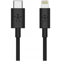 Кабель для iPod, iPhone, iPad Belkin Boost Charge USB-C/Lightning 1.2m F8J239bt04-BLK (Black)