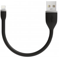 Кабель для iPod, iPhone, iPad USB-Lightning Satechi Flexible 0.15 м B0160CP1K0 (Black)
