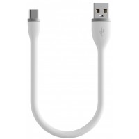 Кабель Satechi Flexible (ST-FCC10W) USB-A to USB-C 25 см (White)
