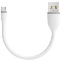 Кабель Satechi Flexible (ST-FCM6W) microUSB to USB-A 15 см (White)