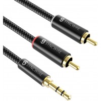 Кабель Syncwire 3.5mm Jack to 2 RCA 1.8m SW-RC151 (Black)