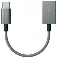 Переходник Satechi Aluminum B01DE59L84 USB 3.1 Type-C - USB 2.0 (Grey)