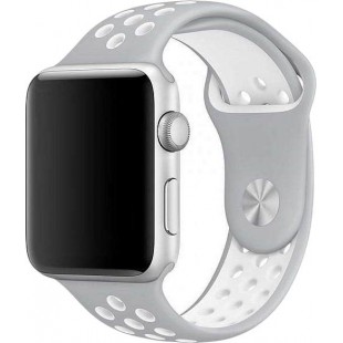 Ремешок COTEetCI W12 (WH5216-TS-WH) для Apple Watch series 2/3/4 38/40mm (Silver/White) оптом