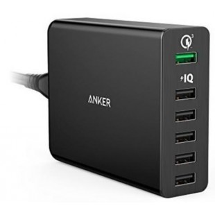 Сетевое зарядное устройство Anker PowerPort+ 6 60W A2063L11 (Black) оптом