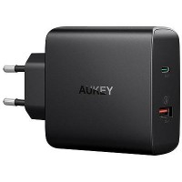 Сетевое зарядное устройство Aukey Wall Charger PD/QC 3.0 USB-A/C PA-Y11 (Black)