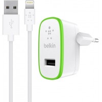 Сетевое зарядное устройство Belkin Home Charger + Lightning cable (F8J125vf04-WHT) для iPod/iPhone/iPad (White)