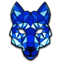 Световая маска GeekMask Cyber Wolf (Blue)