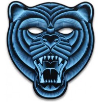 Световая маска GeekMask Grizzli (Blue)
