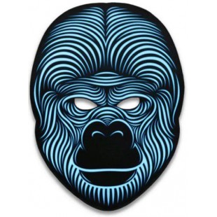 Световая маска GeekMask King (Blue) оптом