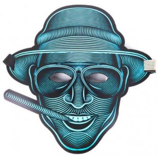 Световая маска GeekMask Vegas (Turquoise) оптом