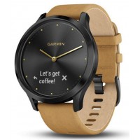 Умные часы Garmin Vivomove HR Premium 127-204 mm 010-01850-00 (Onyx Black/Tan Suede)