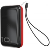 Внешний аккумулятор Baseus Mini S Bracket 10W Wireless Charger 10000mAh (Black/Red)