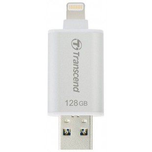Внешний накопитель Transcend JetDrive Go 300 128Gb USB 3.1/Lightning (TS128GJDG300S) для устройств Apple (Silver) оптом