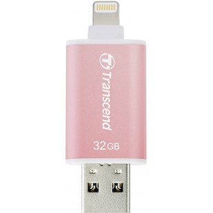 Внешний накопитель Transcend JetDrive Go 300 32Gb USB 3.1/Lightning (TS32GJDG300R) для устройств Apple (Rose Gold) оптом