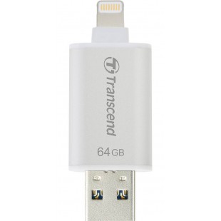 Внешний накопитель Transcend JetDrive Go 300 64Gb USB 3.1/Lightning (TS64GJDG300S) для устройств Apple (Silver) оптом