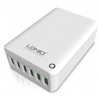 Зарядное устройство LDNIO Rapid charging 6 портов A6703 (White)