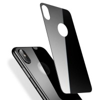 Защитное стекло Baseus Silk-screen Glass 0.3mm (SGAPIPHX-BM01) для задней панели Apple iPhone X (Black)