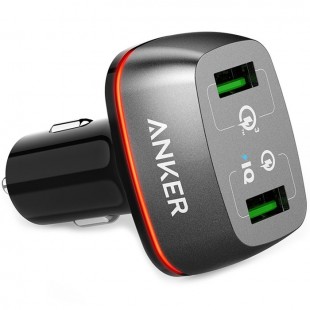 Автомобильное зарядное устройство Anker PowerDrive+ 2 QC 3.0 (A2224H11) чёрное оптом