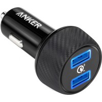 Автомобильное зарядное устройство Anker PowerDrive Speed+ 2 (A2228H11) чёрное