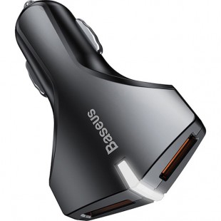Автомобильное зарядное устройство Baseus Small Rocket Dual-USB чёрное (CCALL-RK01) оптом