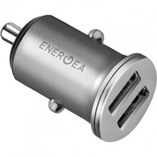 Автомобильное зарядное устройство EnergEA Mini Drive серебристое оптом
