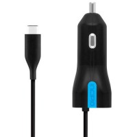 Автомобильное зарядное устройство Incipio 15W USB-C Car Charger чёрное