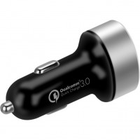 Автозарядка Momax UC9 Dual USB Fast Car Charger чёрная