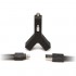 Автозарядка Tylt Y-charge 2 USB 2.1А с ленточным кабелем Tylt Syncable Lightning-USB чёрная оптом