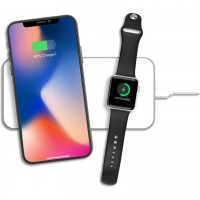 Беспроводная зарядка Exelium XPAD 2.1 - Multicharger 2-in-1 для iPhone/Apple Watch/Airpods белая