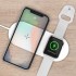 Беспроводное зарядное устройство Devia 2-in-1 Wireless Charger для iPhone/ Apple Watch/ Airpods белое оптом