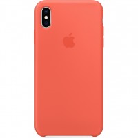Чехол Apple Silicone Case для iPhone Xs Max «Спелый нектарин» (Nectarine)