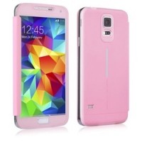Чехол Baseus Coloured glaze для Samsung Galaxy S5 розовый (LTSAS5-CG0R)