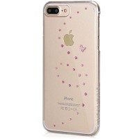 Чехол Bling My Thing Papillon для iPhone 7 Plus (Айфон 7 Плюс) Rose Sparkles прозрачный
