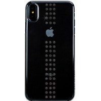 Чехол Bling My Thing Stripe Case для iPhone Xs Max прозрачный/чёрный