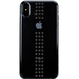 Чехол Bling My Thing Stripe Case для iPhone Xs Max прозрачный/чёрный оптом