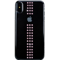Чехол Bling My Thing Stripe Case для iPhone Xs Max прозрачный/розовый