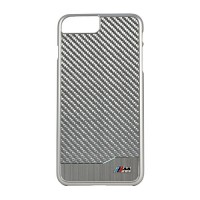 Чехол BMW M-Collection Aluminium & Carbon Hard для iPhone 7 Plus (Айфон 7 Плюс) серебристый