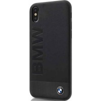 Чехол BMW Signature Bi-material Leather & Aluminum для iPhone X чёрный