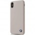 Чехол BMW Signature Liquid silicone Hard для iPhone X бежевый Taupe оптом