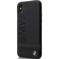 Чехол BMW Signature Logo imprint Hard для iPhone X чёрный