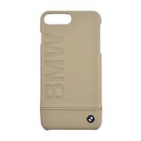Чехол BMW Signature Logo Imprint Hard Leather для iPhone 7 и 8 Plus тёмно-серый