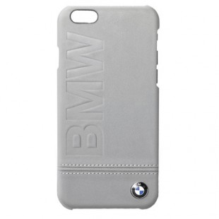 Чехол BMW Signature Logo Imprint Hard Leather для iPhone 7, iPhone 8 (Айфон 7 и 8) тёмно-серый оптом