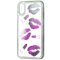 Чехол Brando 3D Lims Beauty Series для iPhone X/Xs прозрачный Pink Lips (Стиль 2)