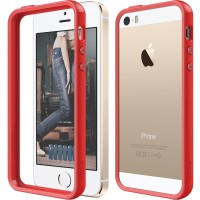 Чехол Elago Edge Bumper TPU/PC для iPhone 5S / SE красный