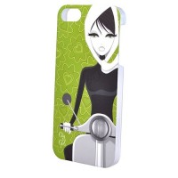 Чехол Fonexion City Girls для iPhone 5/5S/SE Зеленый