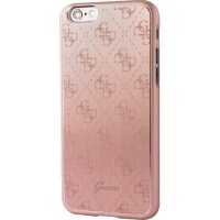 Чехол Guess 4G Aluminium Plate Hard для iPhone 7 (Айфон 7) розовое золото
