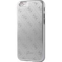 Чехол Guess 4G Aluminium Plate Hard для iPhone 7 (Айфон 7) серебристый